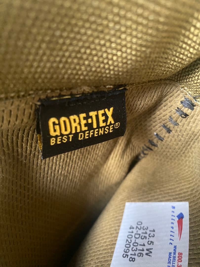 未使用 ミリタリーブーツ【BELLEVILLE GORE–TEX】31.5