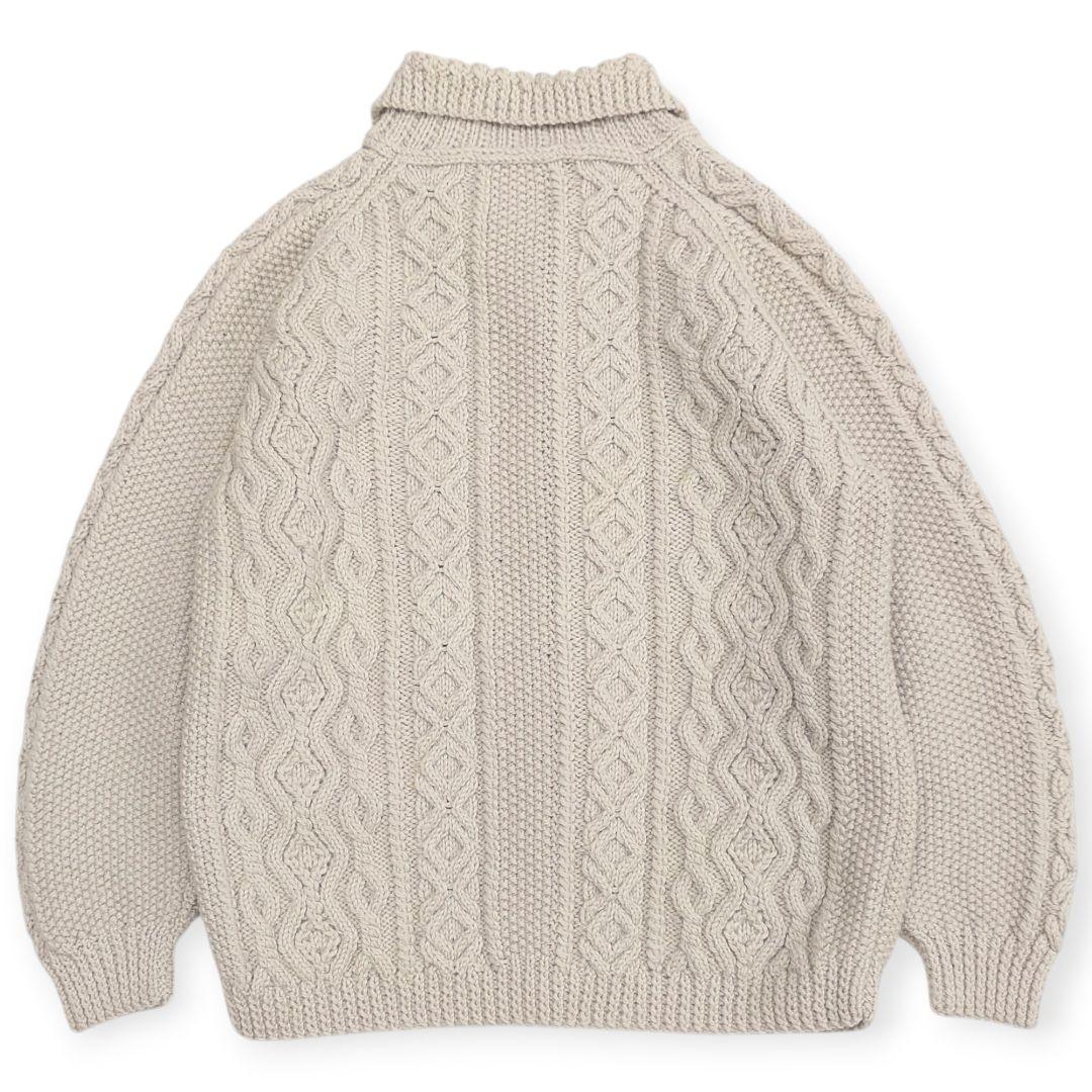 【茶タグ】INVERALLAN インバーアラン 3A 襟付き カーディガン