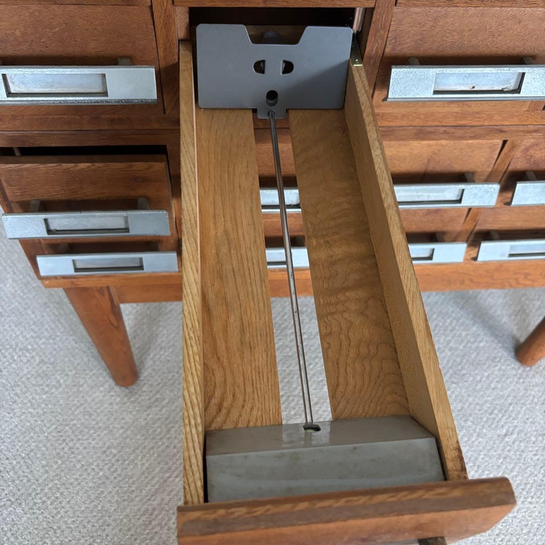 しげ様 図書館 キャビネット カード入 レトロ 店舗 アンティーク 什器 家具