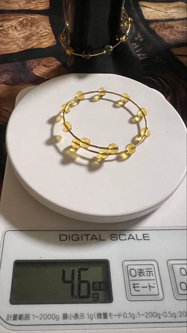 18kjp citrineブレスレット 4.6g