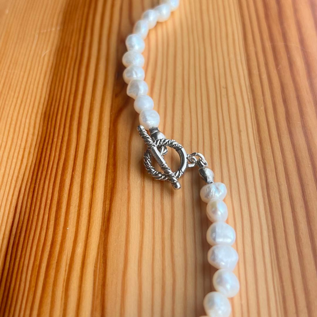 美品 COOTIE パールネックレス 50cm ホワイト