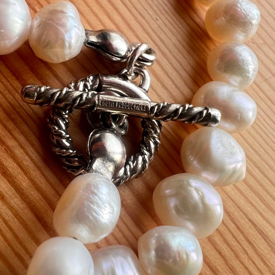 美品 COOTIE パールネックレス 50cm ホワイト