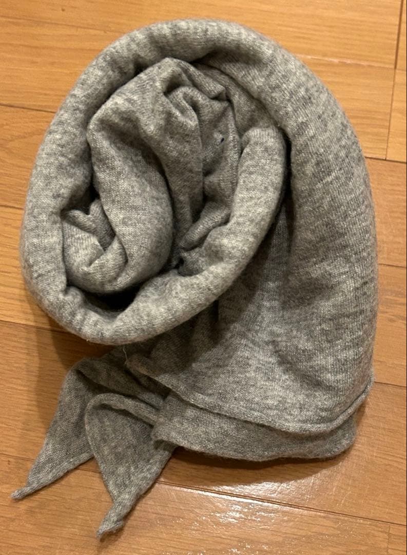 n100 エヌワンハンドレッド カシミア　ストール 薄いグレー