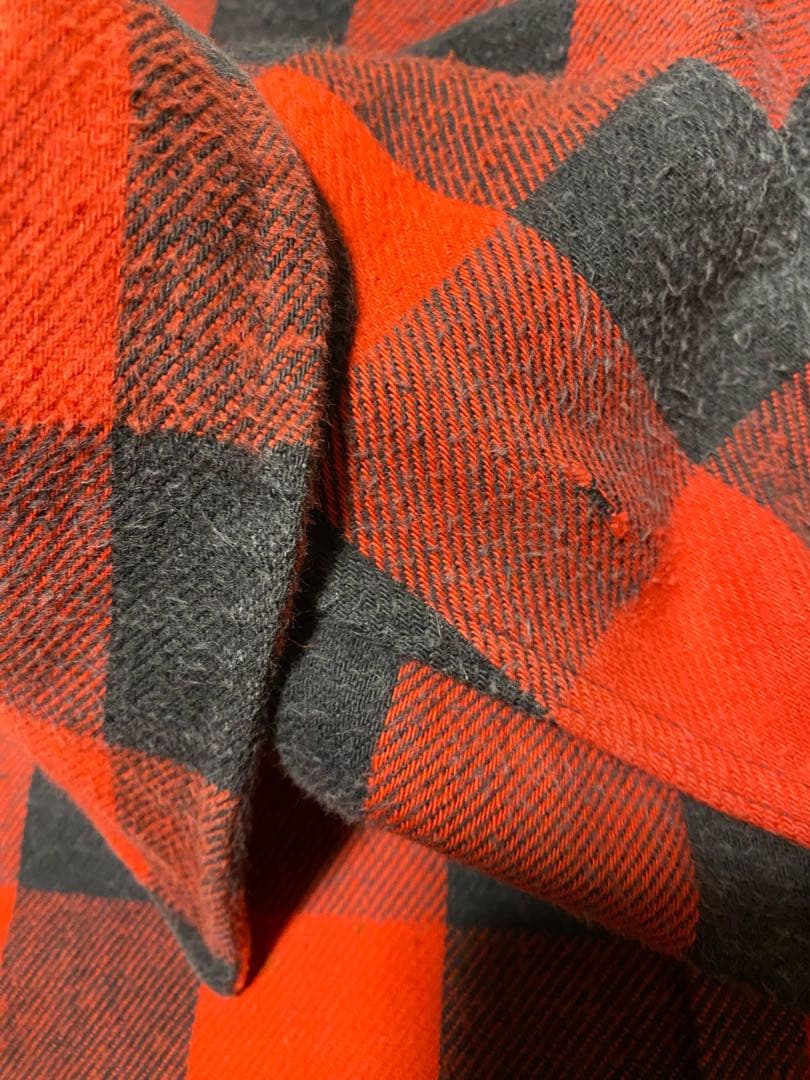 ★雰囲気抜群‼️神サイズ★80s USA製 FIVEBROTHER ヘビネル 赤黒