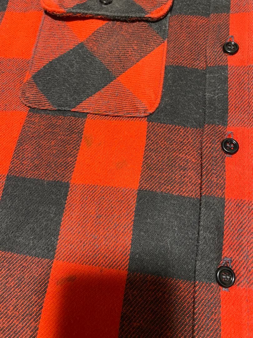 ★雰囲気抜群‼️神サイズ★80s USA製 FIVEBROTHER ヘビネル 赤黒