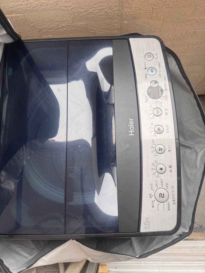 Haier 縦型洗濯機 本体 シルバー