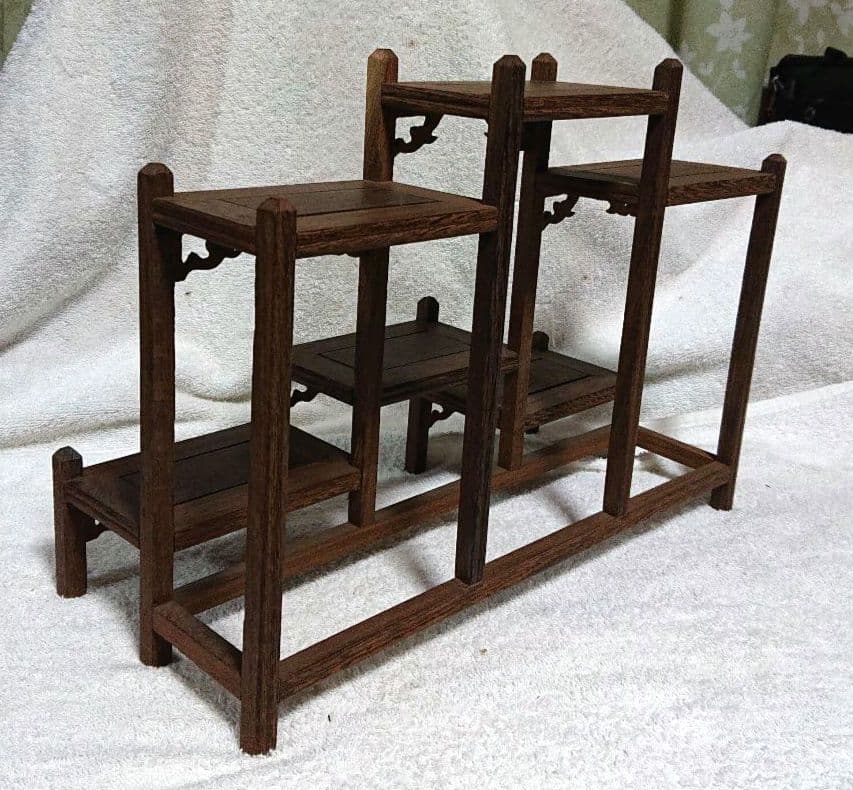 飾り棚木製多段式ディスプレイラックT158