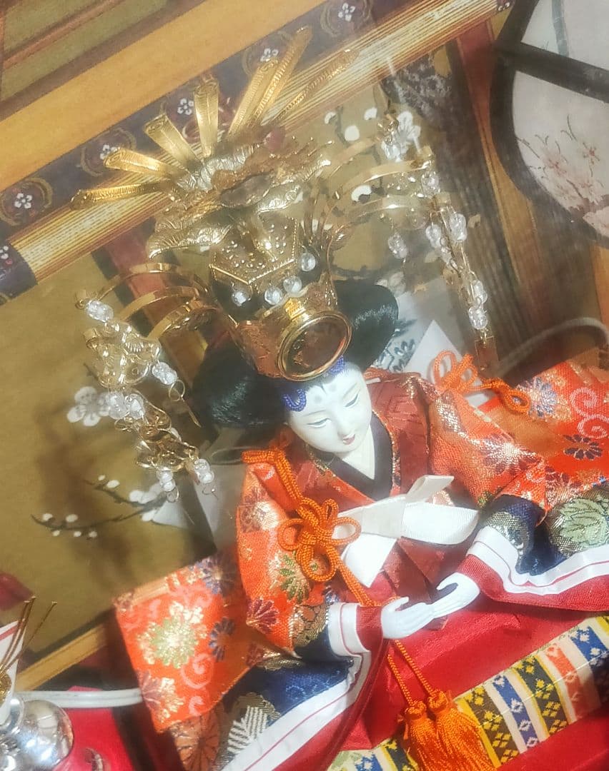 ★人形の秀月★雛人形◆7人 オルゴール◆ガラスケース付き 骨董品 美術品