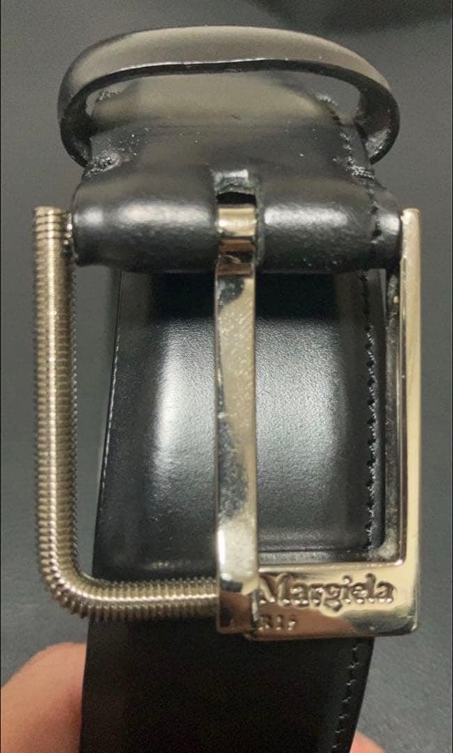 Maison Margiela ブラックベルト サイズ85