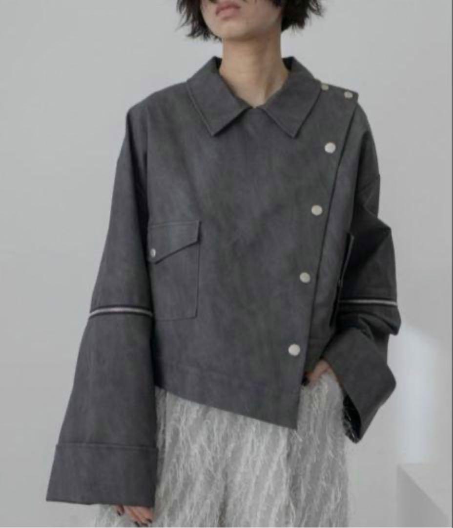 【新品・タグ付き】VACANCY ヴィガンレザー2wayライダースジャケット