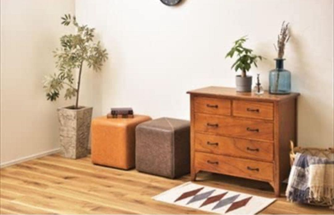 新品　東谷 スツール ブラウン キャメル 2個セット