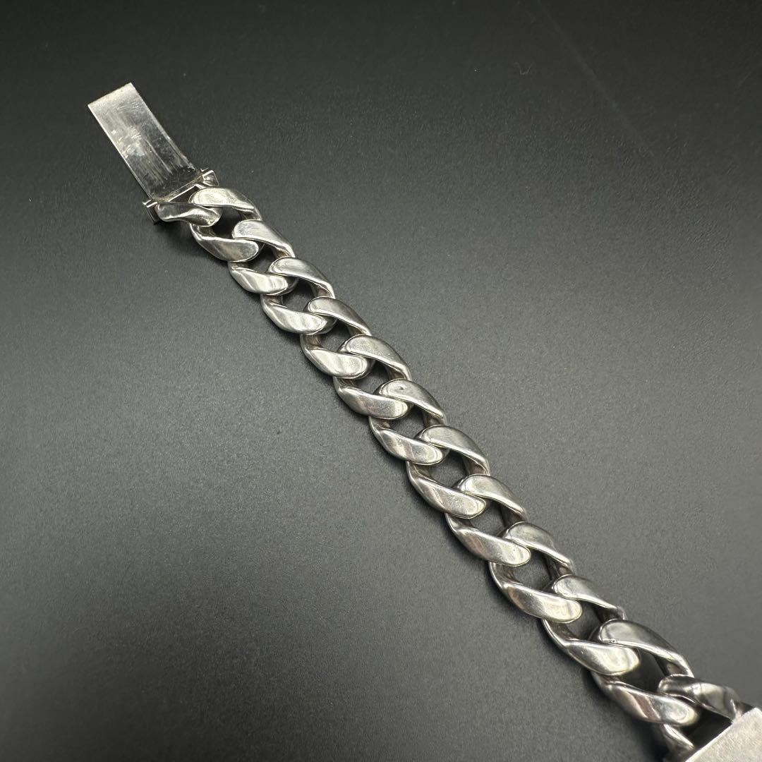 Argent Gleam フローラル クロス IDブレスレット　SV925