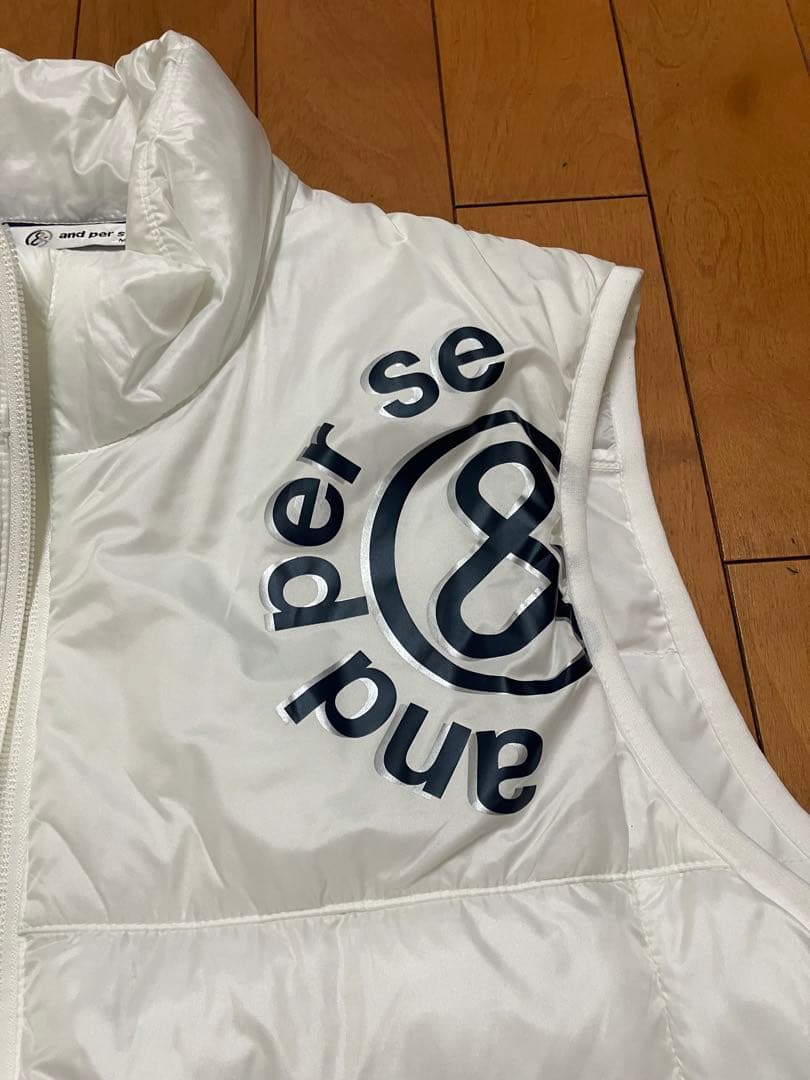 and per se ホワイト ダウンベスト