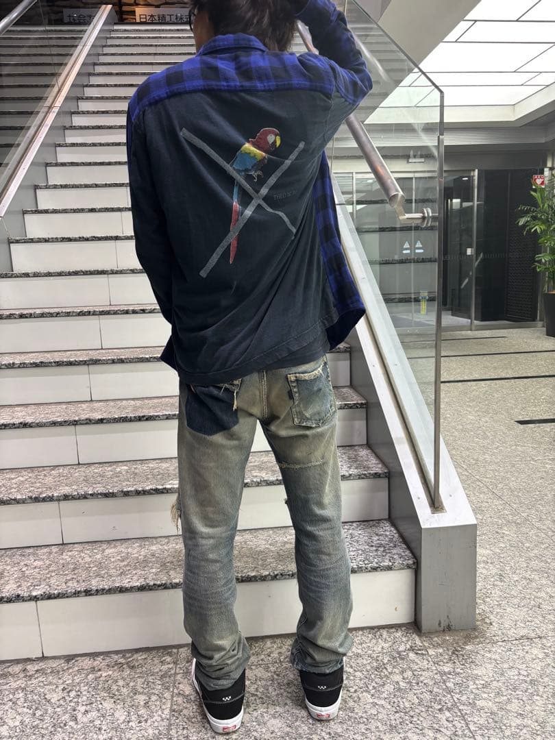 undercover ドッキング チェックシャツ ネルシャツ T期