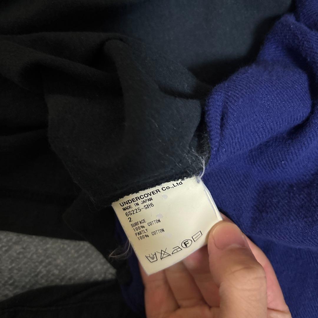 undercover ドッキング チェックシャツ ネルシャツ T期