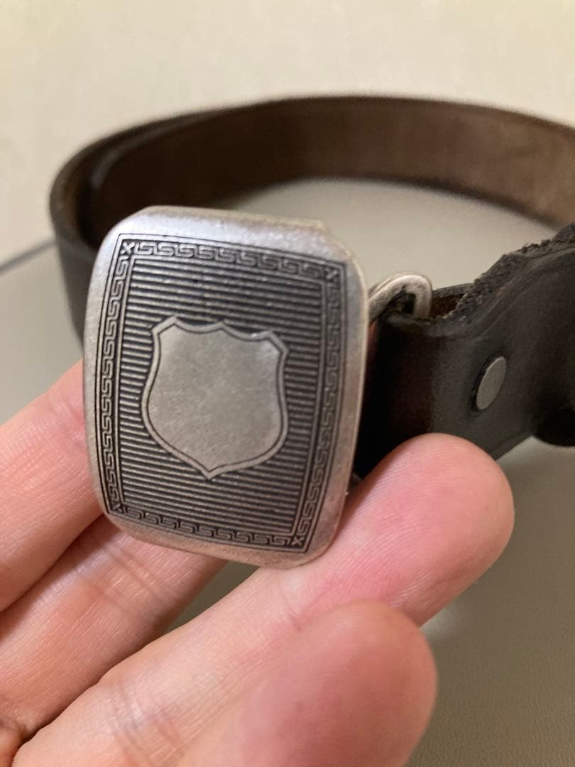 RRL ダブルアールエル レザーベルト USA製 サイズ30 ブラウン