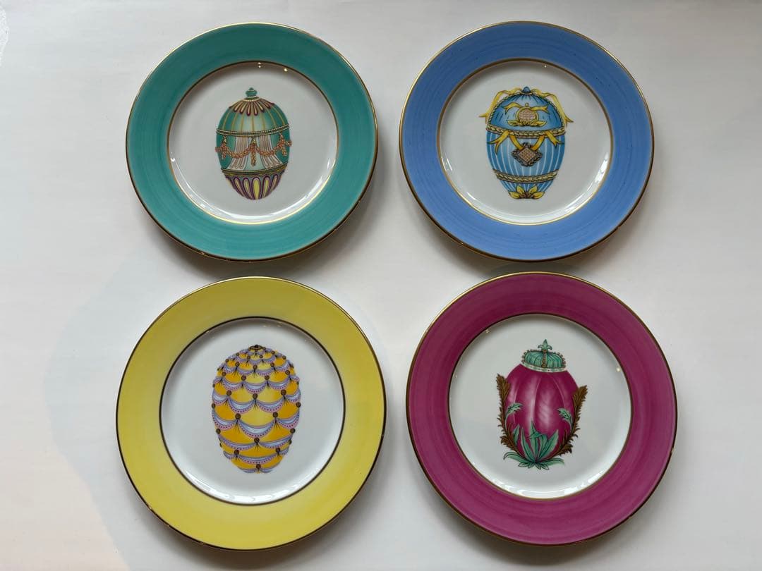 イースターエッグプレート　4枚組　HENRIETTE