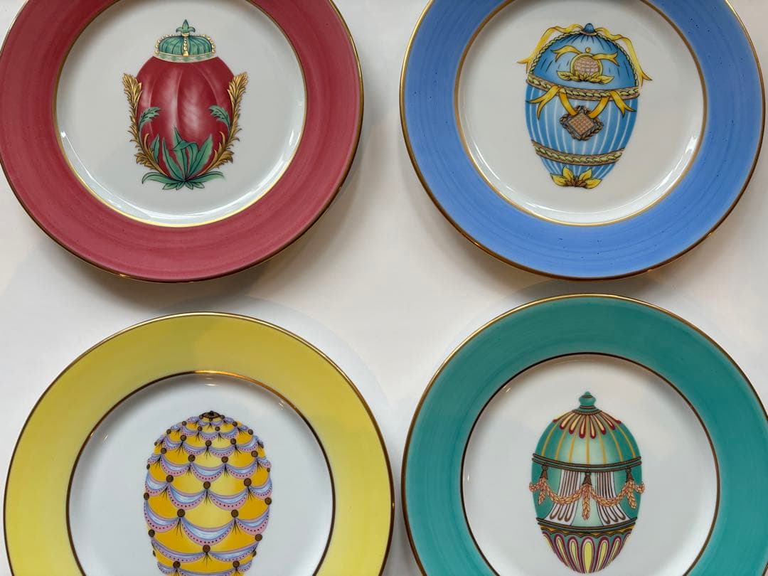 イースターエッグプレート　4枚組　HENRIETTE