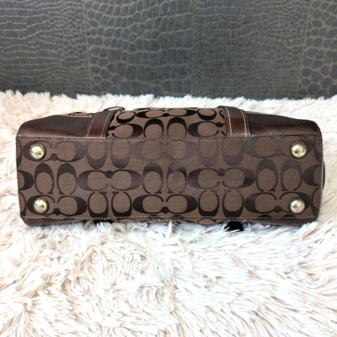 【希少】Vintage Coach Tote Bag Turn Lock Y2K