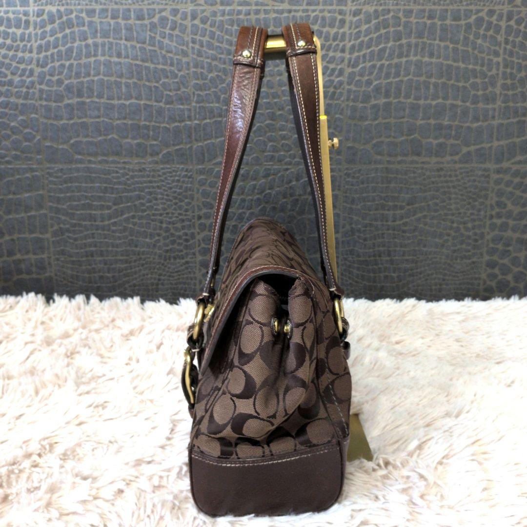 【希少】Vintage Coach Tote Bag Turn Lock Y2K