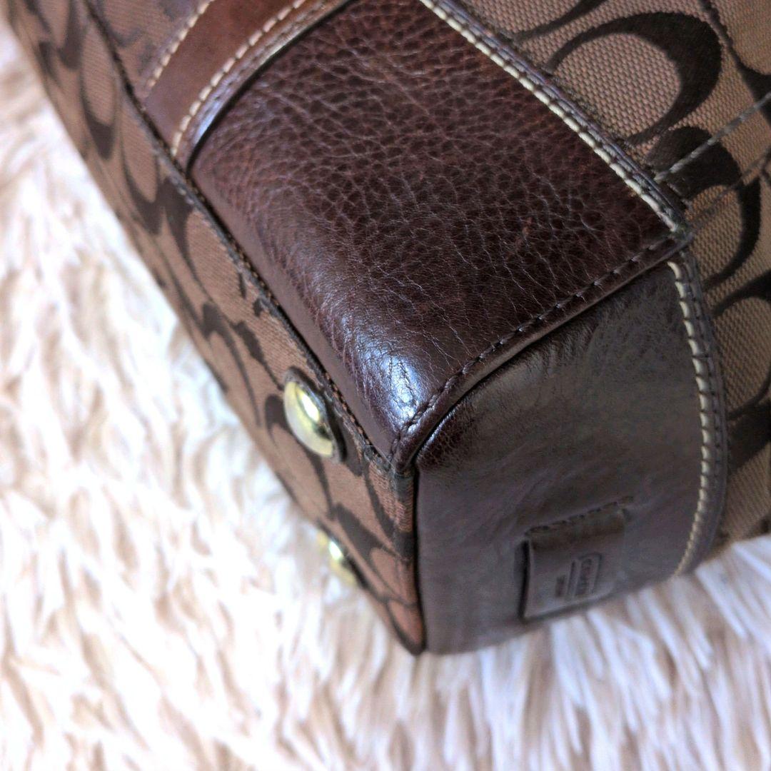 【希少】Vintage Coach Tote Bag Turn Lock Y2K