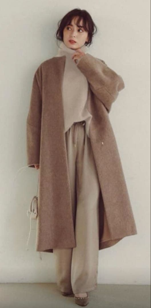 STYLEVOICE for Asami Nakamura ノーカラーコート