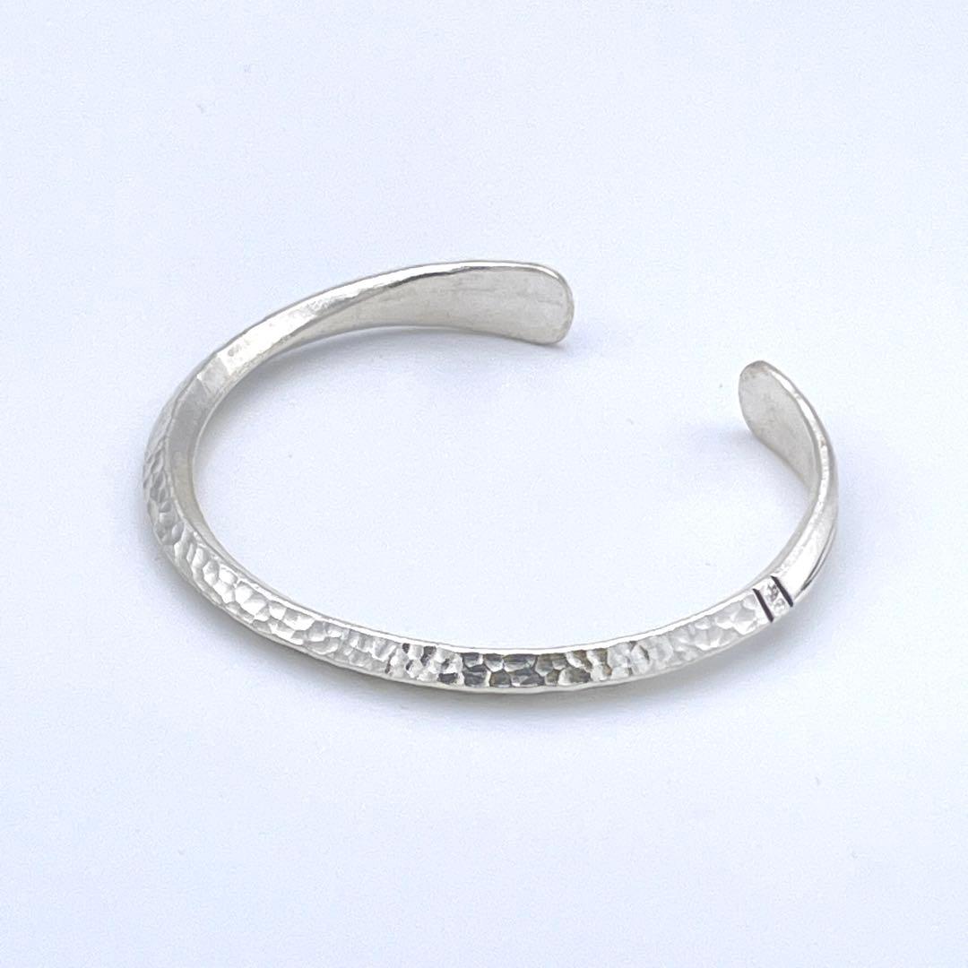 新品✨カレンシルバー【平打ち バングル】ハンドメイド/ユニセックス カレン族