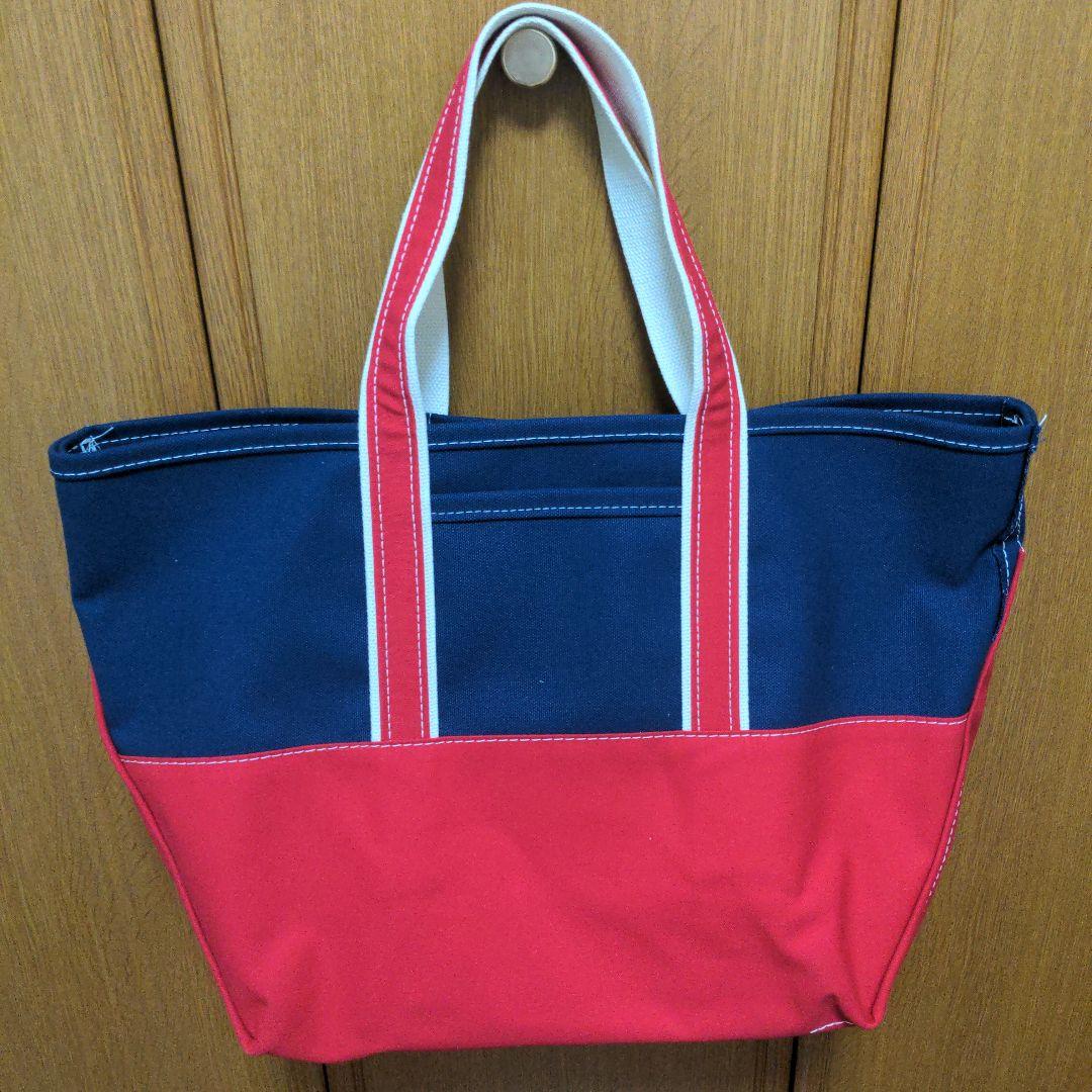 L.L.Bean✕BEAMS トートバッグ ネイビー/レッド
