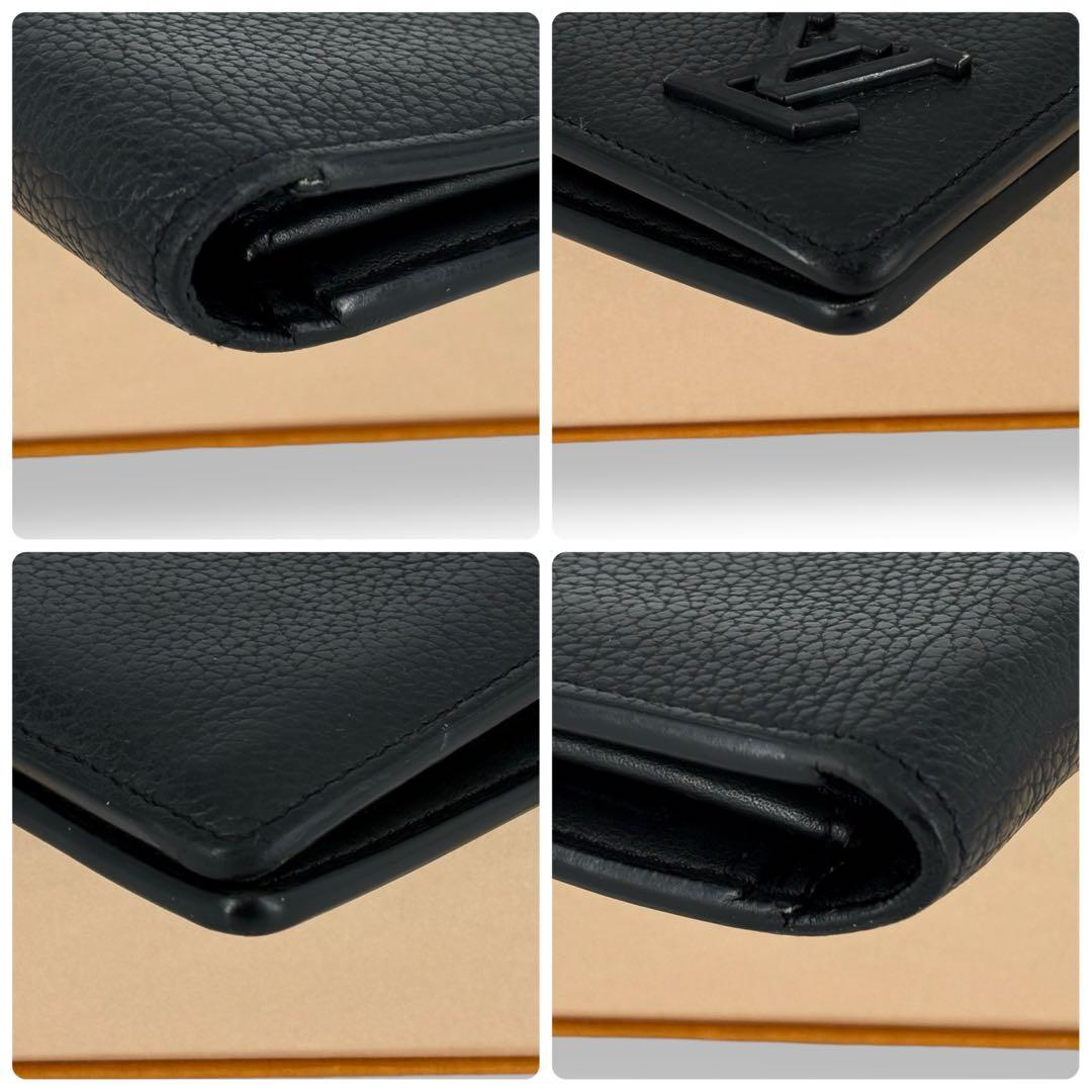 新型　ルイヴィトン アエログラム ポルトフォイユ ブラザ NM　ブラック　黒