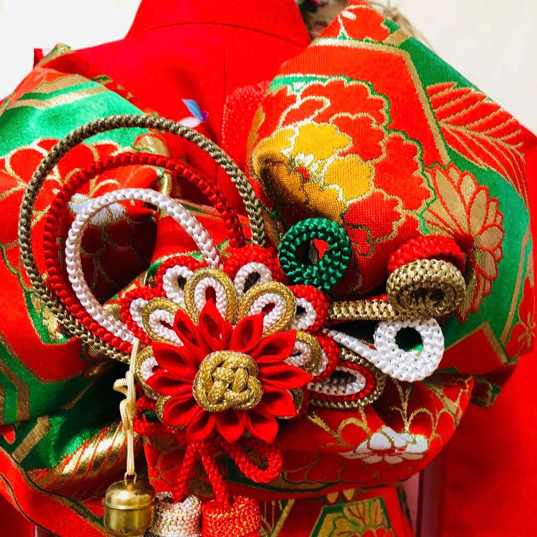 七五三七歳‼人気赤地に黒地金箔煌びやか際立つ❤️完全フルセット安心