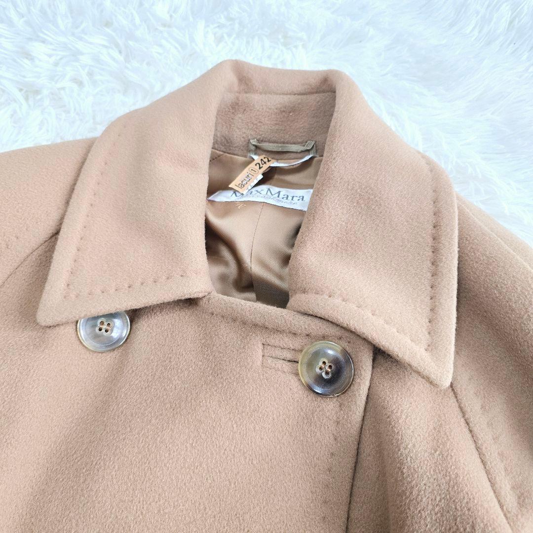 MaxMara✨カシミヤ100% 白タグ ベージュ ステンカラー ロングコート