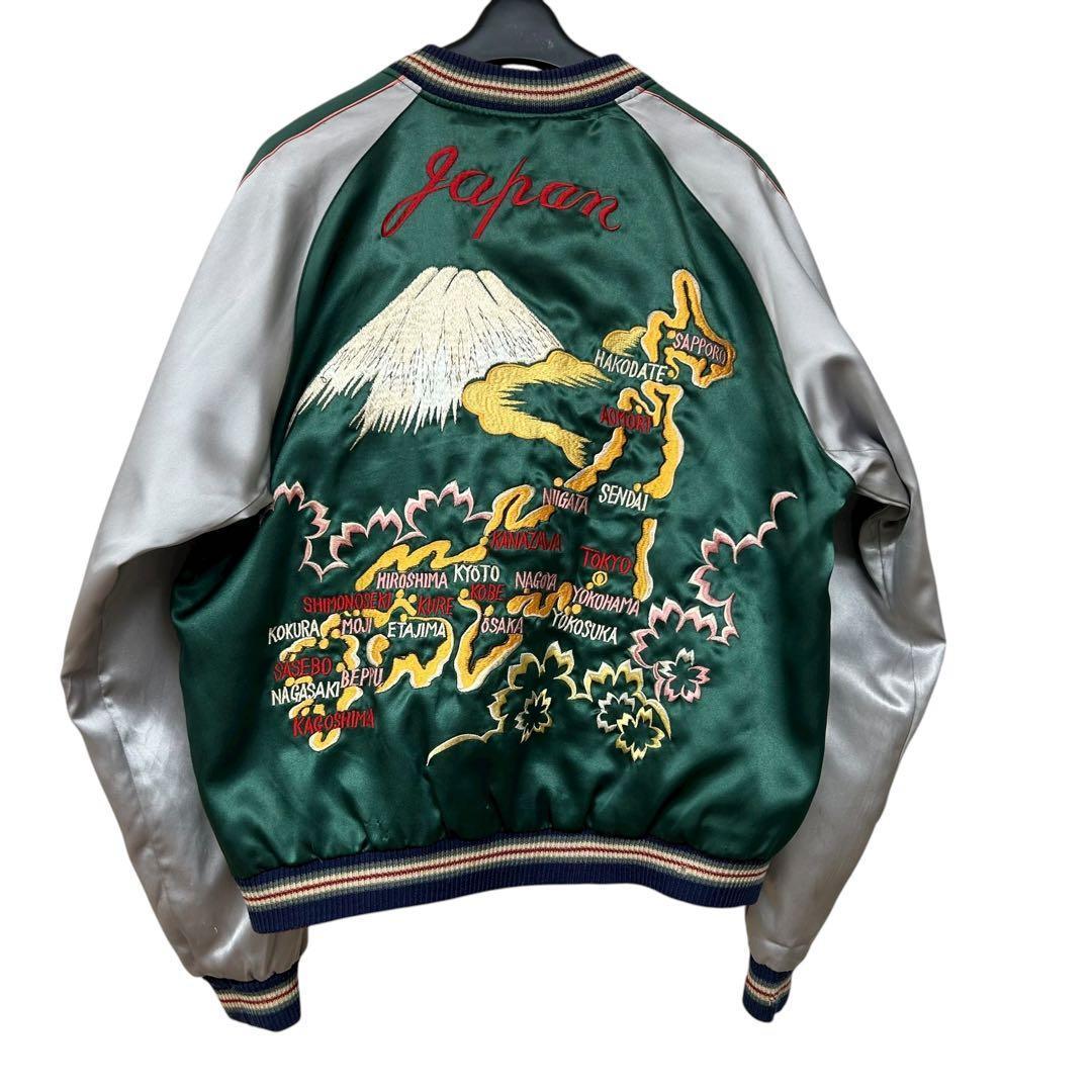 ◾️M品番◾️テーラー東洋◾️スカジャン◾️M◾️スーベニアジャケット◾️虎 鷹 黒　緑 白