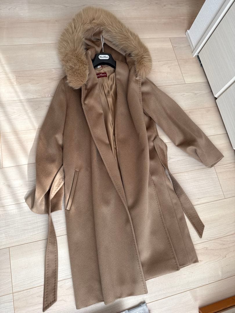 Max Mara Studio ウールロングコート キャメル