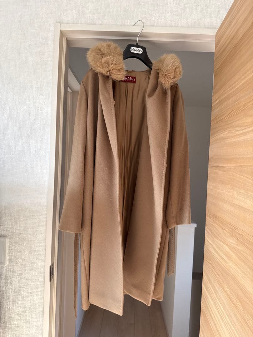 Max Mara Studio ウールロングコート キャメル