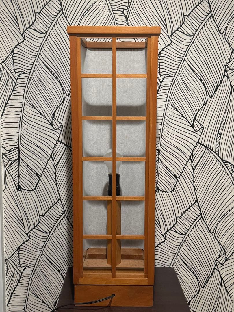 南部細目組紋様組子細工　行燈フロアライト