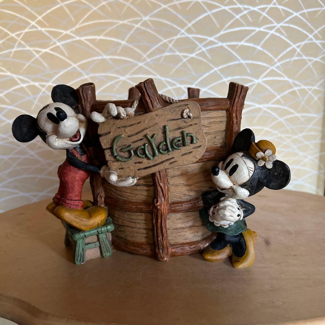 セトクラフト　ディズニー　ミッキー　ミニー　植木鉢