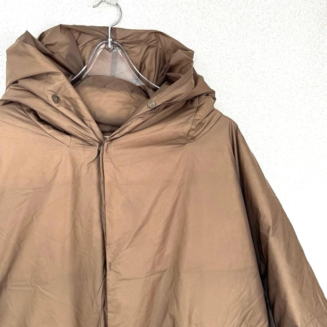 美品　レミレリーフ　ブラウン フーディダウンジャケット ダウン90% サイズF