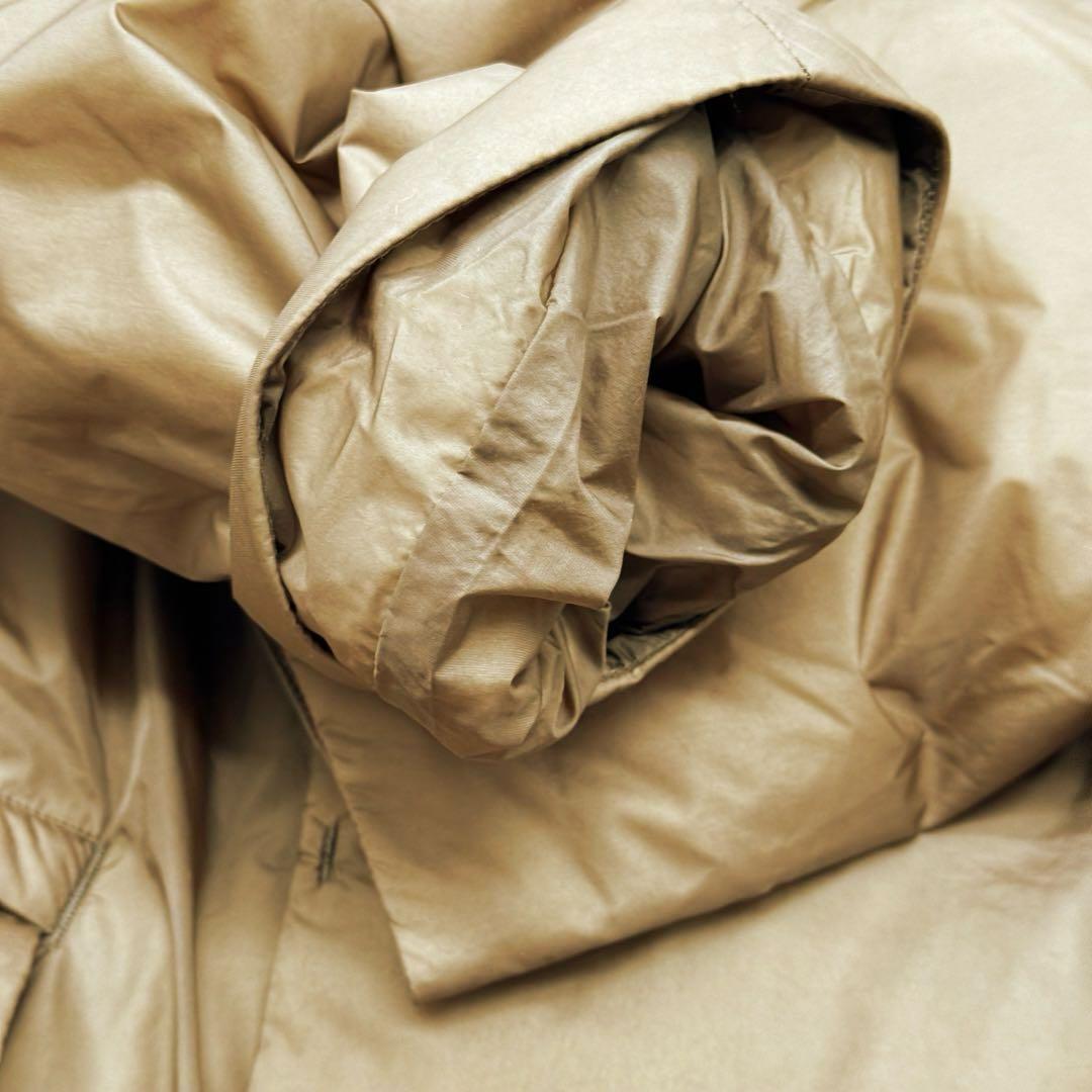 美品　レミレリーフ　ブラウン フーディダウンジャケット ダウン90% サイズF