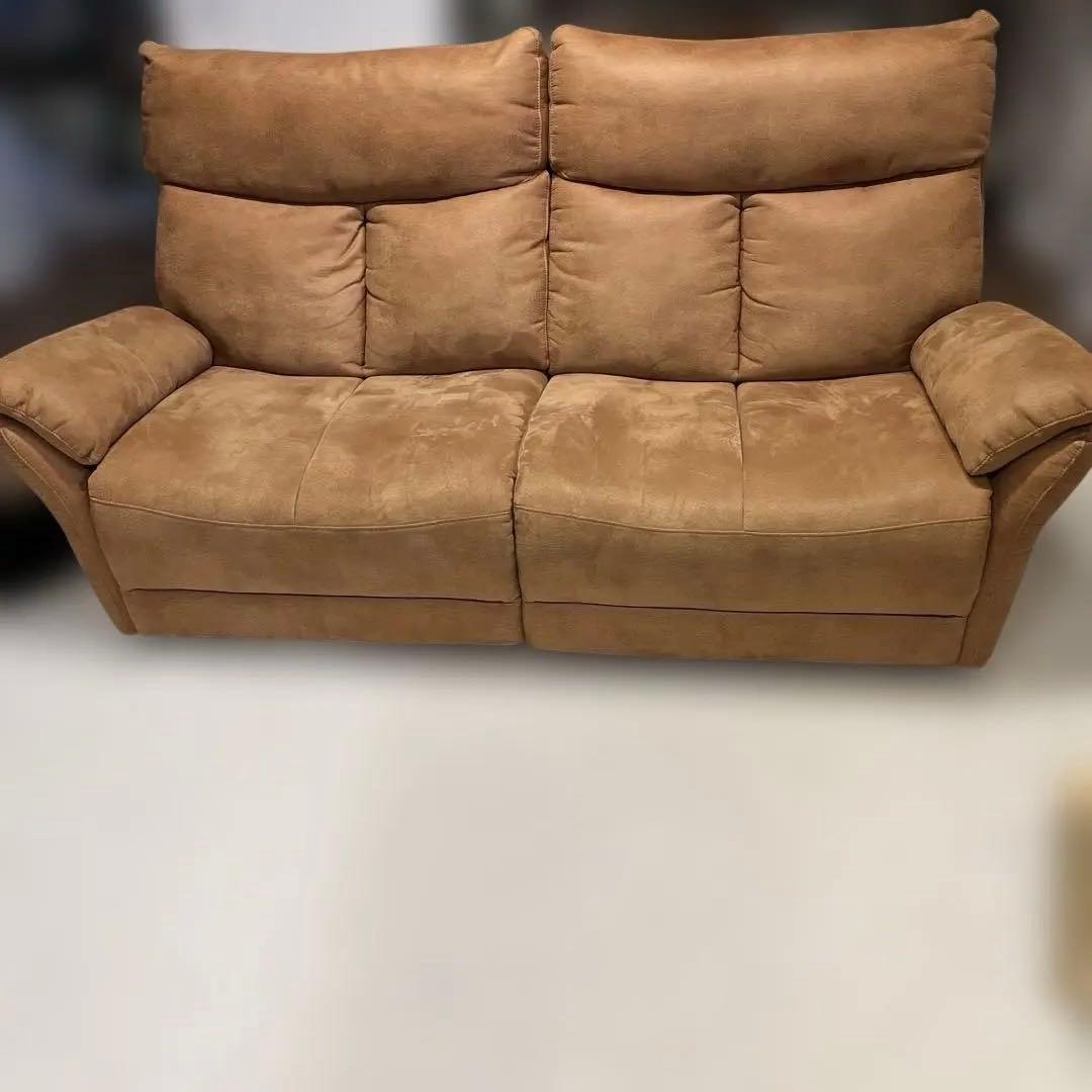 2人掛け電動リクライニングソファ