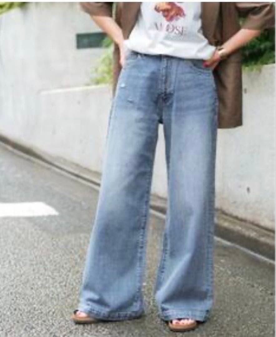 スピックアンドスパン　5 1/2 BAGGY DENIM