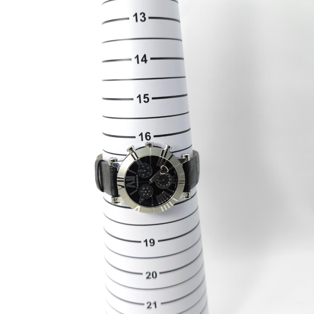 稼働 希少 極美品 ティファニー アトラス クロノグラフ ハートデイト QZ