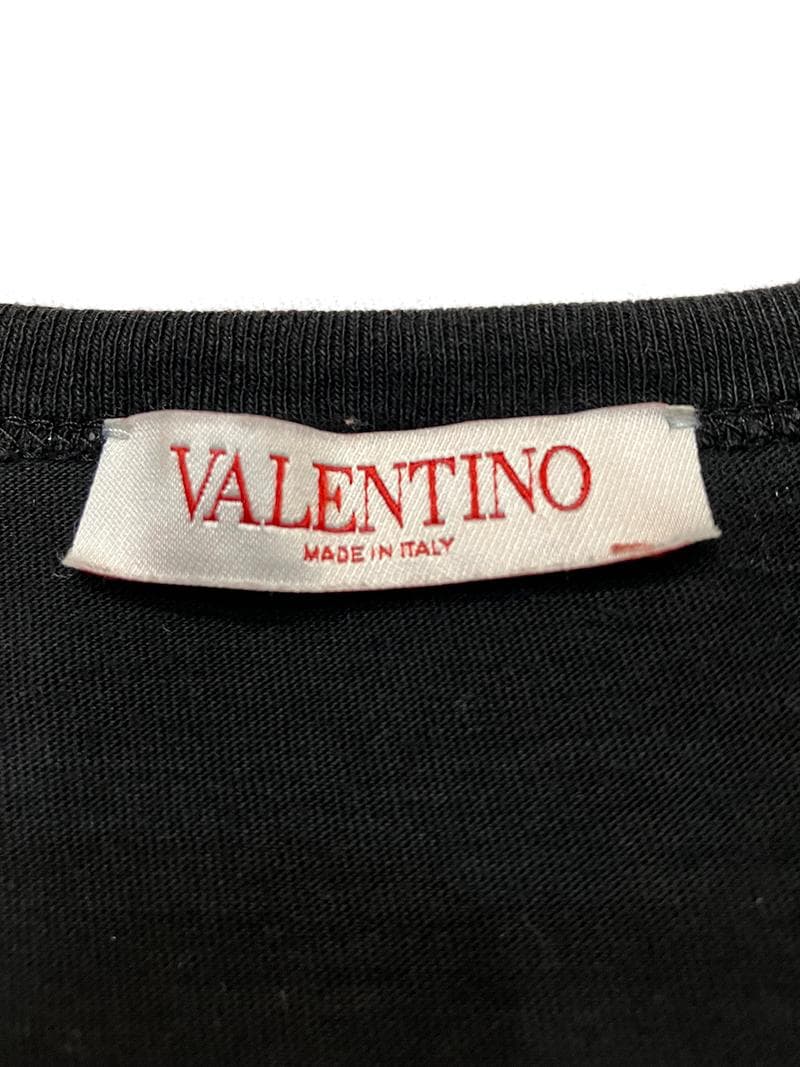 Valentino ヴァレンティノ Vロゴ パッチ 長袖 Tシャツ ロンT