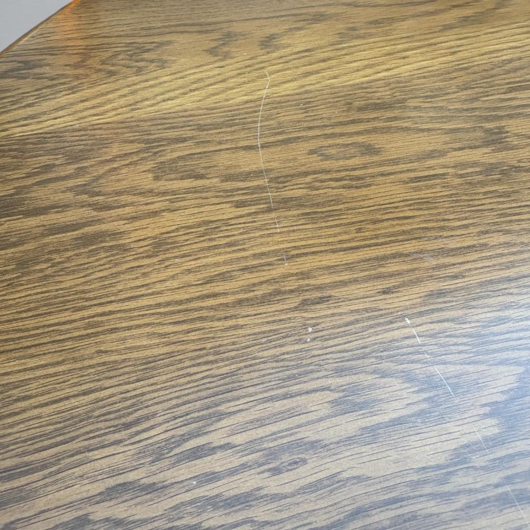 【最終価格】浜本工芸 ダイニングテーブル 半円 135cm オーク材 皇室御用達