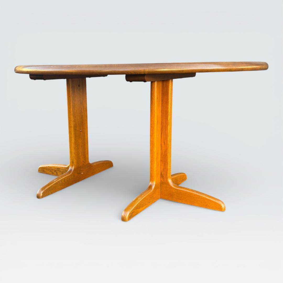 【最終価格】浜本工芸 ダイニングテーブル 半円 135cm オーク材 皇室御用達