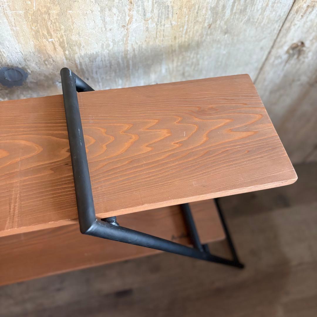 A-studio アイアン×木材　インダストリアル　オープンシェルフ　2段