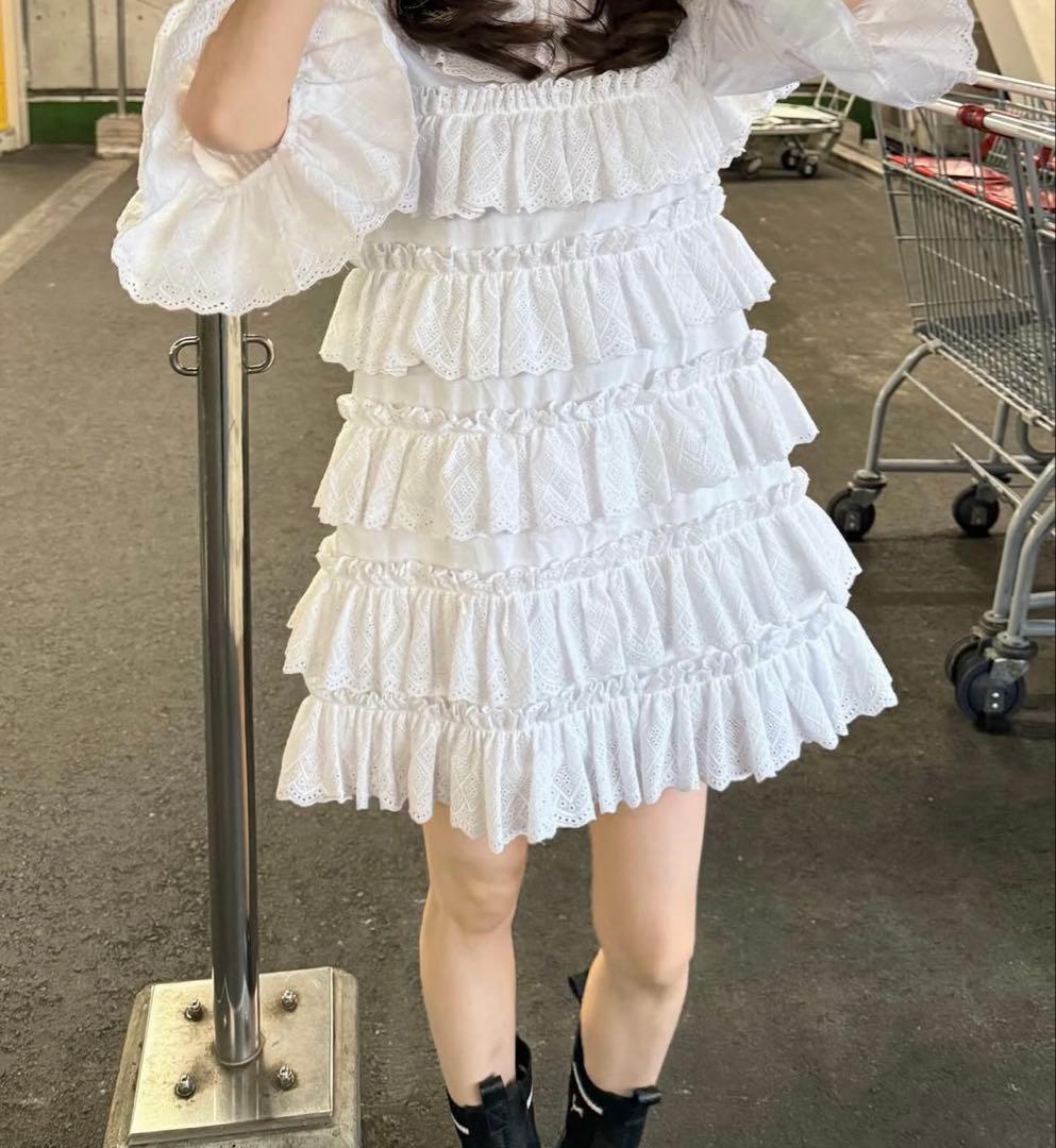 【新品】Bibiy.MILLIELACEDRESSフリルワンピース