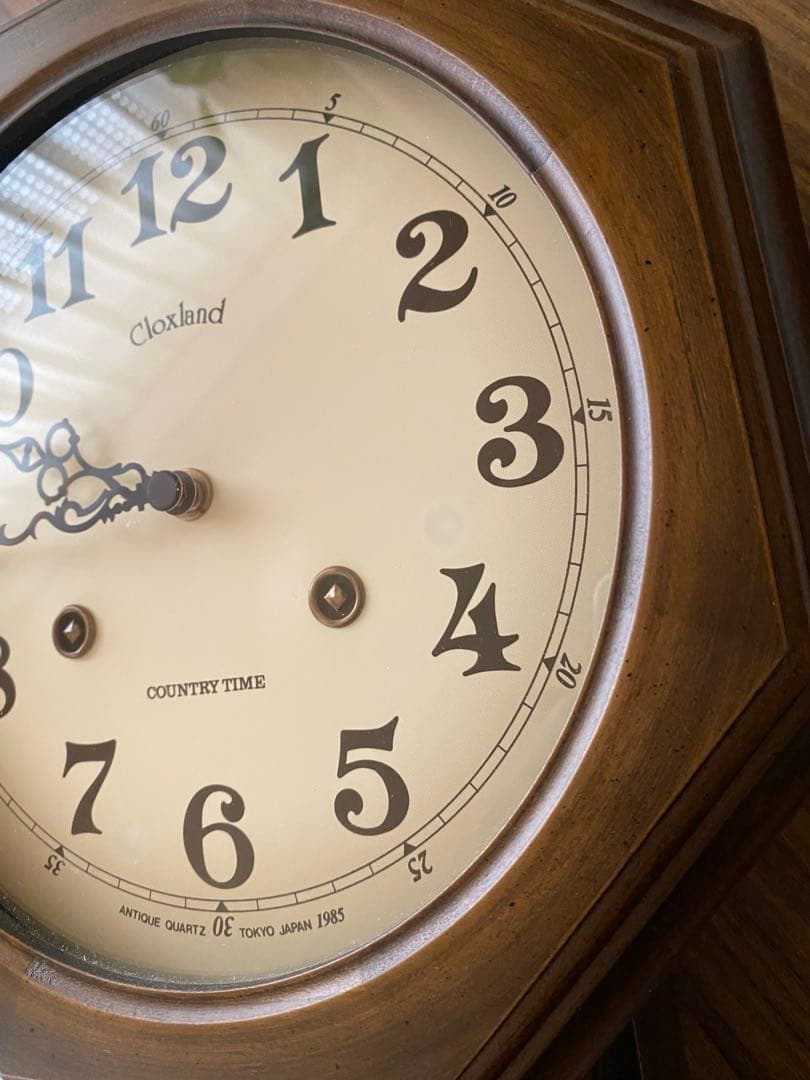 電波振り子時計 さんてる(Suntel) 八角時計 日本製 ♪