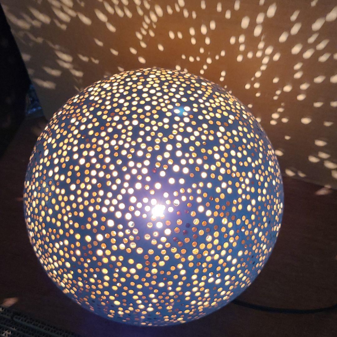 信楽焼 屋内灯 丸 大 高さ２７cm