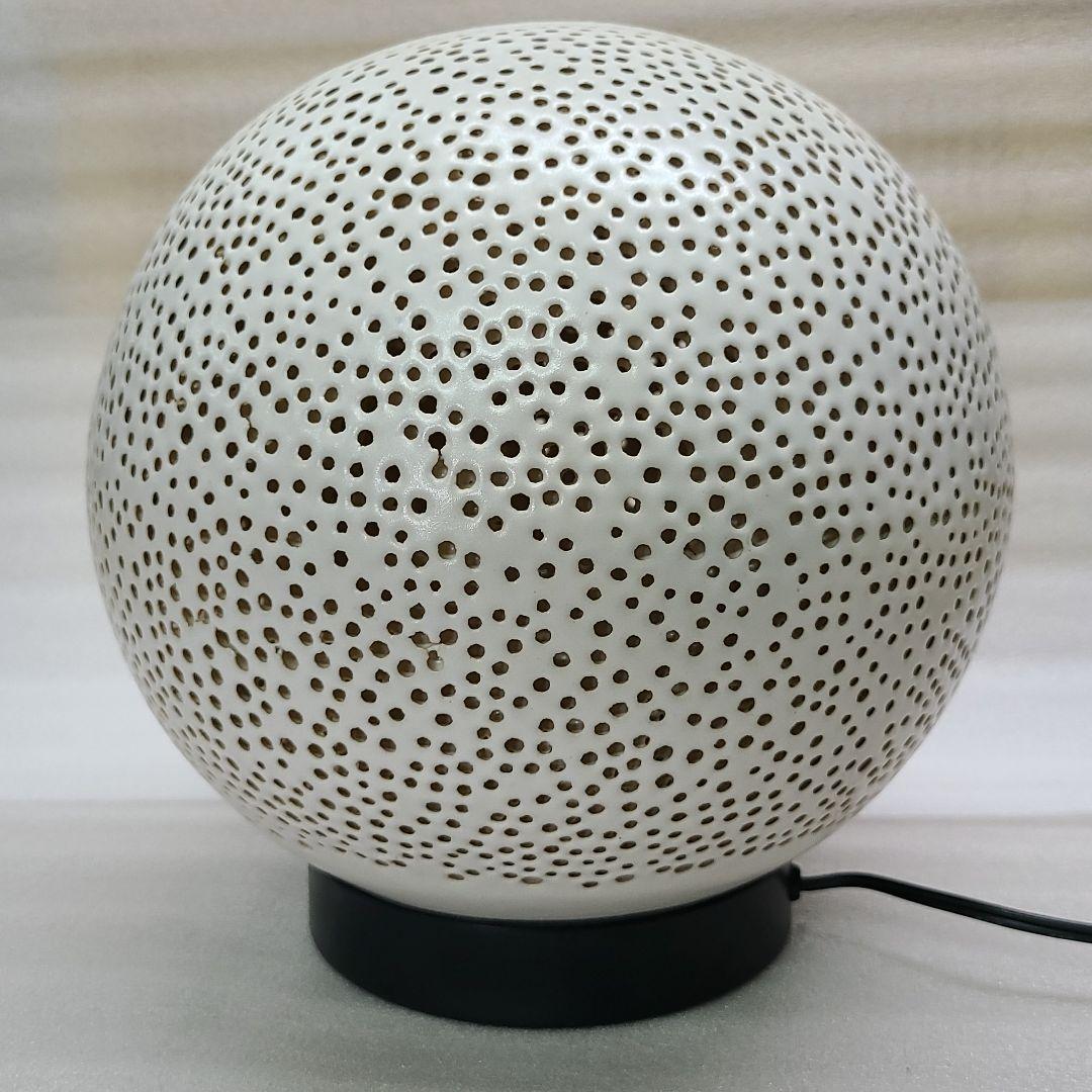 信楽焼 屋内灯 丸 大 高さ２７cm