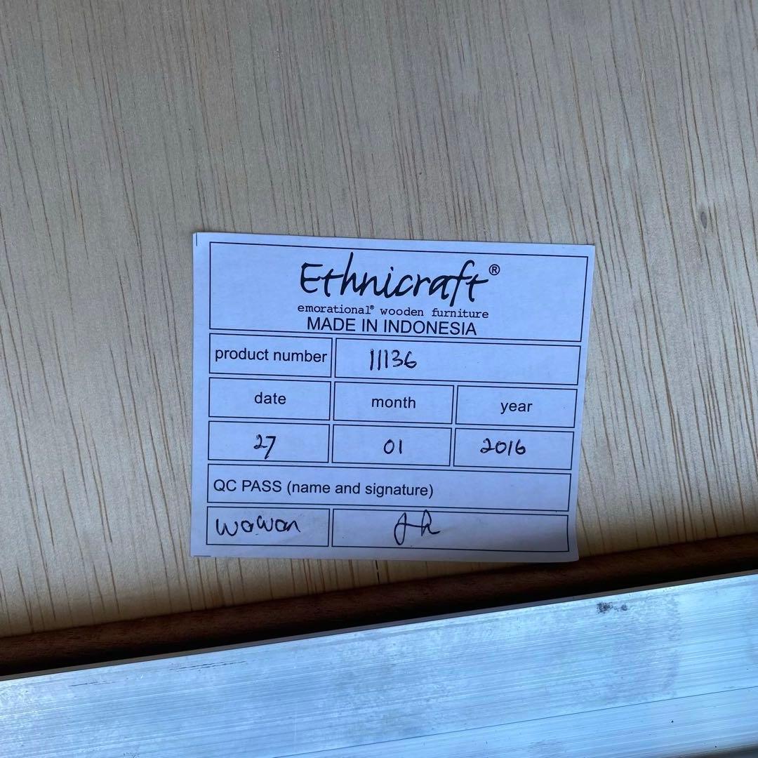 無垢材 Ethnicraft コンラン　チーク　全身　鏡　姿見　大型　ミラー